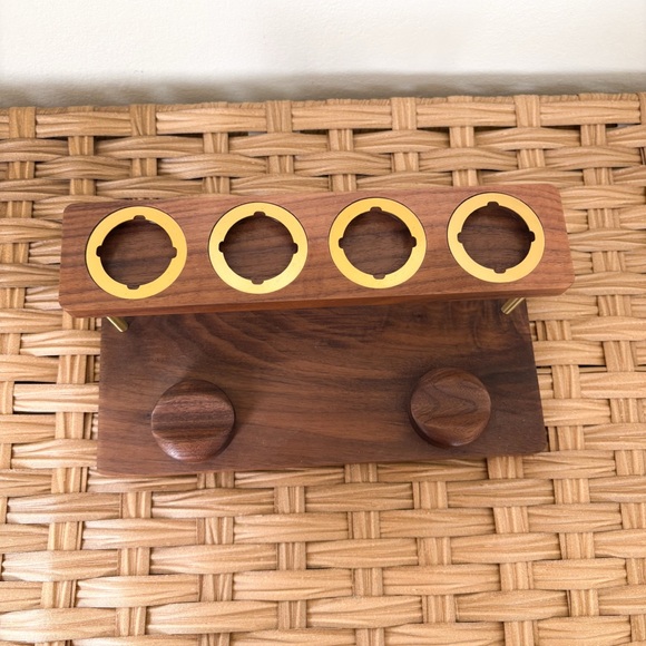 Walnut wood Storage Rack for the Dyson Airwrap - Picture 2 of 6